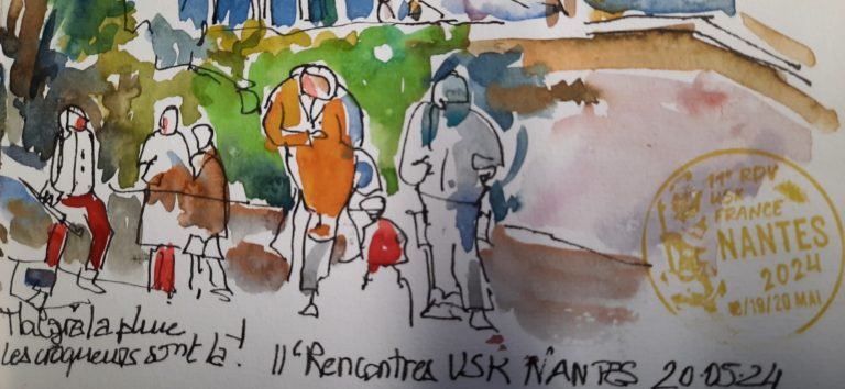 croquis aquarellés