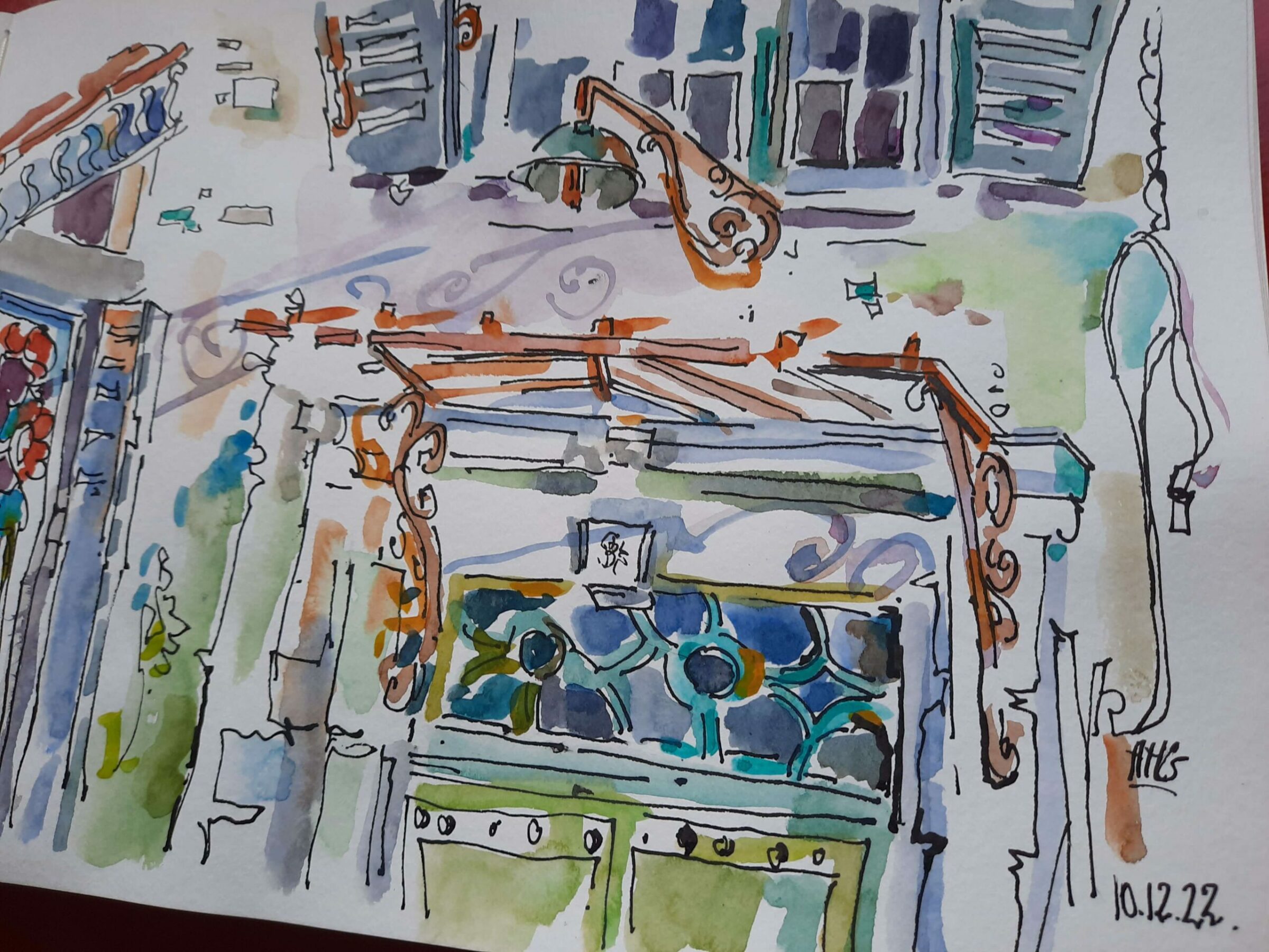 porte croquis carnet voyage aquarelle